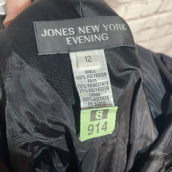 Jones New York vintage evening gown black 90’s style - Picture 4 of 9